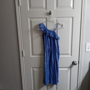 One Shoulder Flounce Romper